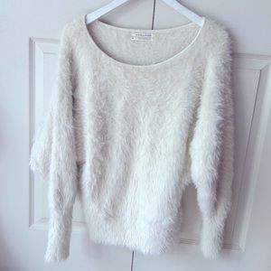 Anthropologie fuzzy sweater